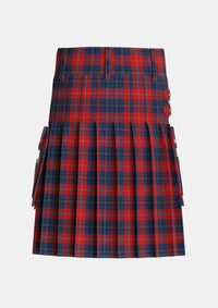 Utility_McKnight_Personal_Tartan_2179_kilt_back_image_with_pleated_design_and_adjustable_buckles_for_men