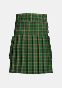 Utility_McMahon_Gordon_and_Family_Tartan_15171_kilt_back_image_with_pleated_design_and_adjustable_buckles_for_men