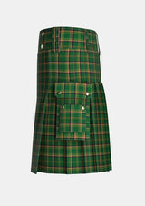 Utility_McMahon_Gordon_and_Family_Tartan_15171_kilt_left_image_with_pleated_design_and_adjustable_buckles_for_men