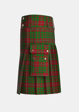 Utility_McNee_Tartan_6917_kilt_left_image_with_pleated_design_and_adjustable_buckles_for_men