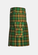 Utility_McShane_Tartan_4111_kilt_left_image_with_pleated_design_and_adjustable_buckles_for_men