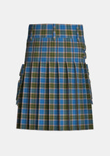 Utility_Mcculloch_tartan_7380_kilt_back_image_with_pleated_design_and_adjustable_buckles_for_men