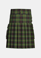 Utility_Mcdermott_tartan_1180_kilt_back_image_with_pleated_design_and_adjustable_buckles_for_men