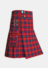 Utility_Mcgill_tartan_10755_kilt_side_image_with_pleated_design_and_adjustable_buckles_for_men