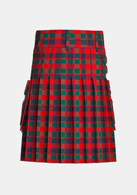 Utility_Mcgowan_tartan_kilt_back_image_with_pleated_design_and_adjustable_buckles_for_men