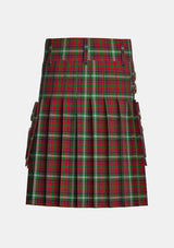 Utility_Mcguire_tartan_6065_kilt_back_image_with_pleated_design_and_adjustable_buckles_for_men