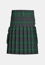 Utility_Meiklejohn_Tartan_3175_kilt_back_image_with_pleated_design_and_adjustable_buckles_for_men