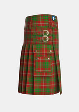 Utility_Melieres_Frost_Tartan_10069_kilt_right_image_with_pleated_design_and_adjustable_buckles_for_men