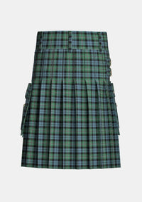 Utility_Melville_tartan_6328_kilt_back_image_with_pleated_design_and_adjustable_buckles_for_men