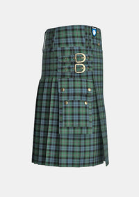Utility_Melville_tartan_6328_kilt_right_image_with_pleated_design_and_adjustable_buckles_for_men