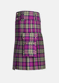 Utility_Merida_Dance_Tartan_11142_kilt_left_image_with_pleated_design_and_adjustable_buckles_for_men