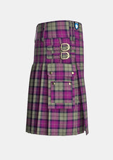 Utility_Merida_Dance_Tartan_11142_kilt_right_image_with_pleated_design_and_adjustable_buckles_for_men