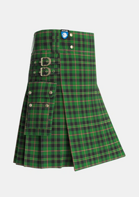 Utility_Merwe_Tartan_6215_kilt_side_image_with_pleated_design_and_adjustable_buckles_for_men