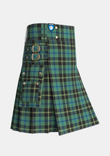 Utility_Michaluk_Personal_Tartan_6217_kilt_side_image_with_pleated_design_and_adjustable_buckles_for_men