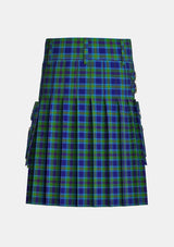 Utility_Miller_tartan_4177_kilt_back_image_with_pleated_design_and_adjustable_buckles_for_men