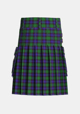 Utility_Mitchell_2_Tartan_3178_kilt_back_image_with_pleated_design_and_adjustable_buckles_for_men