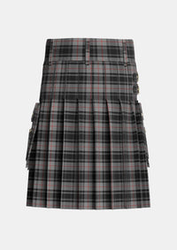 Utility_Moffat_1984_Tartan_1129_kilt_back_image_with_pleated_design_and_adjustable_buckles_for_men
