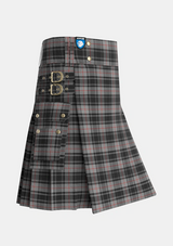 Utility_Moffat_1984_Tartan_1129_kilt_side_image_with_pleated_design_and_adjustable_buckles_for_men