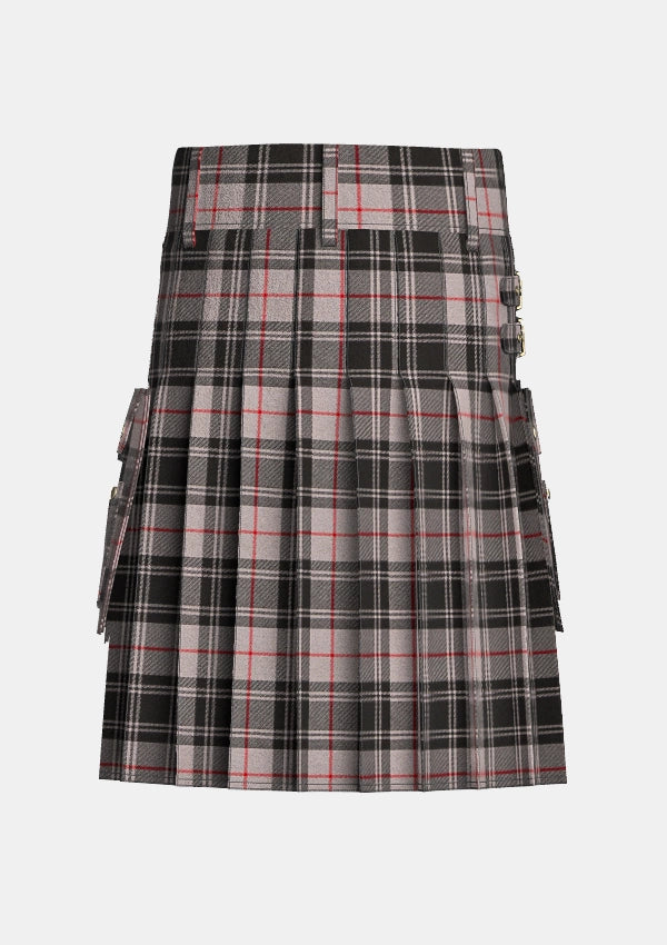 Utility_Moffat_tartan_kilt_back_image_with_pleated_design_and_adjustable_buckles_for_men