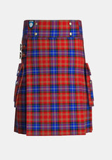 Utility_Moir_Tartan_10326_kilt_front_image_with_pleated_design_and_adjustable_buckles_for_men