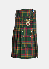 Utility_Moran_Family_Ubique_Tartan_2745_kilt_right_image_with_pleated_design_and_adjustable_buckles_for_men