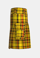 Utility_Morgan_Walsh_Tartan_kilt_left_image_with_pleated_design_and_adjustable_buckles_for_men