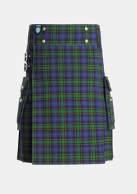 Utility_Mowat_Clans_Originaux_Tartan_236_kilt_front_image_with_pleated_design_and_adjustable_buckles_for_men