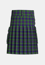 Utility_Mulholland_Personal_Tartan_5649_kilt_back_image_with_pleated_design_and_adjustable_buckles_for_men