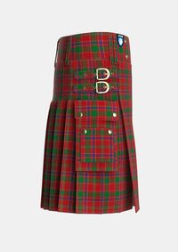 Utility_Munro_2_Tartan_974_kilt_right_image_with_pleated_design_and_adjustable_buckles_for_men
