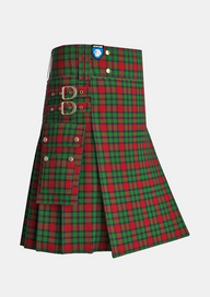 Utility_Murdoch_Tartan_5646_kilt_side_image_with_pleated_design_and_adjustable_buckles_for_men
