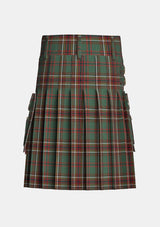 Utility_Murphy_tartan_1303_kilt_back_image_with_pleated_design_and_adjustable_buckles_for_men