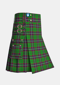 Utility_Murray_Hetherington_Tartan_10700_kilt_side_image_with_pleated_design_and_adjustable_buckles_for_men