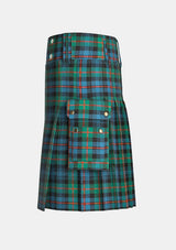 Utility_Murray_of_Athol_Ancient_Tartan_kilt_left_image_with_pleated_design_and_adjustable_buckles_for_men