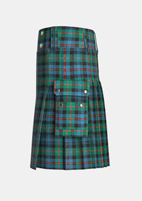 Utility_Murray_of_Athol_Ancient_Tartan_kilt_left_image_with_pleated_design_and_adjustable_buckles_for_men