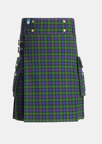 Utility_Murray_of_Atholl_2_Tartan_281_kilt_front_image_with_pleated_design_and_adjustable_buckles_for_men