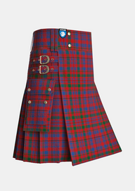 Utility_Murray_of_Tullibardine_Tartan_440_kilt_side_image_with_pleated_design_and_adjustable_buckles_for_men