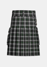 Utility_New_Zealand_Tartan_4215_kilt_back_image_with_pleated_design_and_adjustable_buckles_for_men