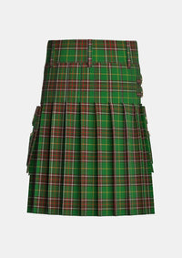 Utility_Newfoundland_Tartan_1543_kilt_back_image_with_pleated_design_and_adjustable_buckles_for_men
