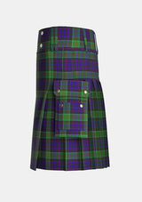 Utility_Newman_Tartan_2629_kilt_left_image_with_pleated_design_and_adjustable_buckles_for_men