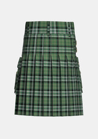 Utility_Nicol_Cameron_Family_Tartan_14802_kilt_back_image_with_pleated_design_and_adjustable_buckles_for_men