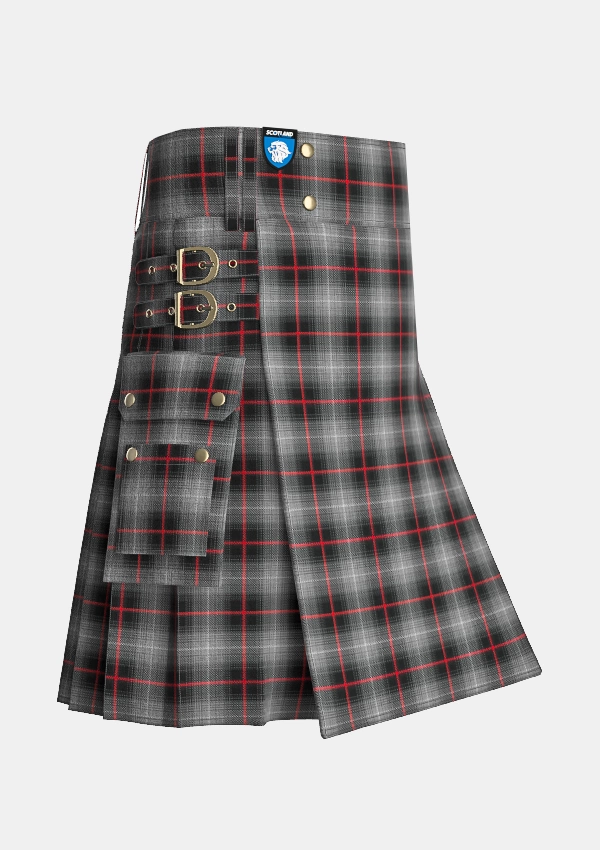 Utility_Nike_Golf_Dark_Tartan_10569_kilt_side_image_with_pleated_design_and_adjustable_buckles_for_men