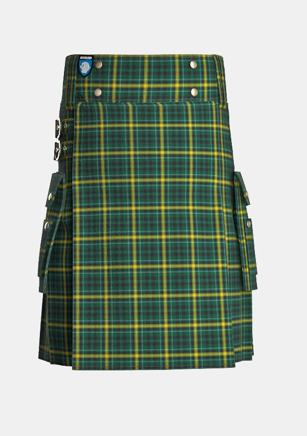 Utility_Noble_Tartan_10903_kilt_front_image_with_pleated_design_and_adjustable_buckles_for_men
