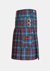 Utility_Norwegian_Centennial_Tartan_6689_kilt_right_image_with_pleated_design_and_adjustable_buckles_for_men