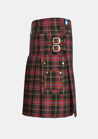 Utility_Norwegian_Night_Tartan_10772_kilt_right_image_with_pleated_design_and_adjustable_buckles_for_men