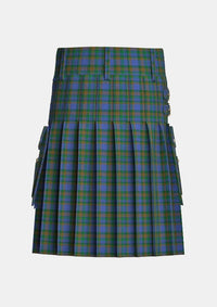 Utility_Nova_Scotia_Tartan_1912_kilt_back_image_with_pleated_design_and_adjustable_buckles_for_men