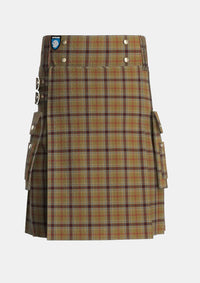 Utility_OKeefe_Tartan_1176_kilt_front_image_with_pleated_design_and_adjustable_buckles_for_men