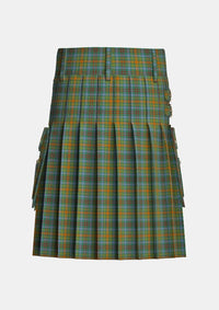 Utility_O_Brien_Tartan_kilt_back_image_with_pleated_design_and_adjustable_buckles_for_men