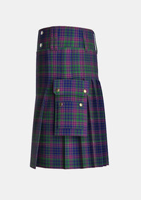 Utility_O_Connor_Hugh_Tartan_11339_kilt_left_image_with_pleated_design_and_adjustable_buckles_for_men