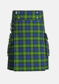Utility_O_Doherty_Tartan_10566_kilt_front_image_with_pleated_design_and_adjustable_buckles_for_men