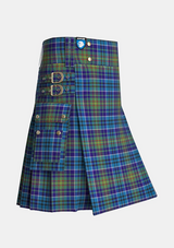 Utility_O_Sullivan_Tartan_3311_kilt_side_image_with_pleated_design_and_adjustable_buckles_for_men